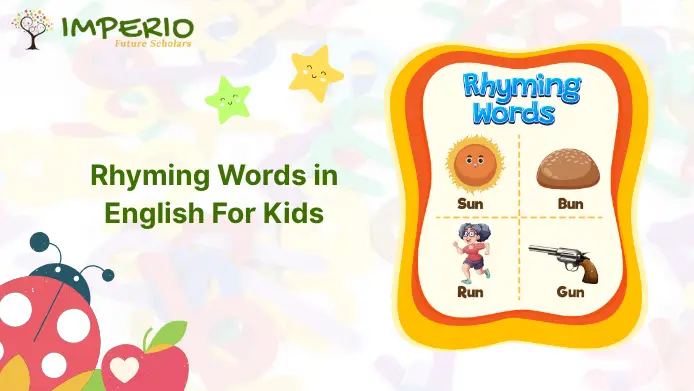 Rhyming words in English for kids